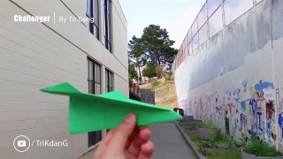 How to make a paper airplane that Flies over 100 feet - BEST PAPER PLANE in the World | Challenger