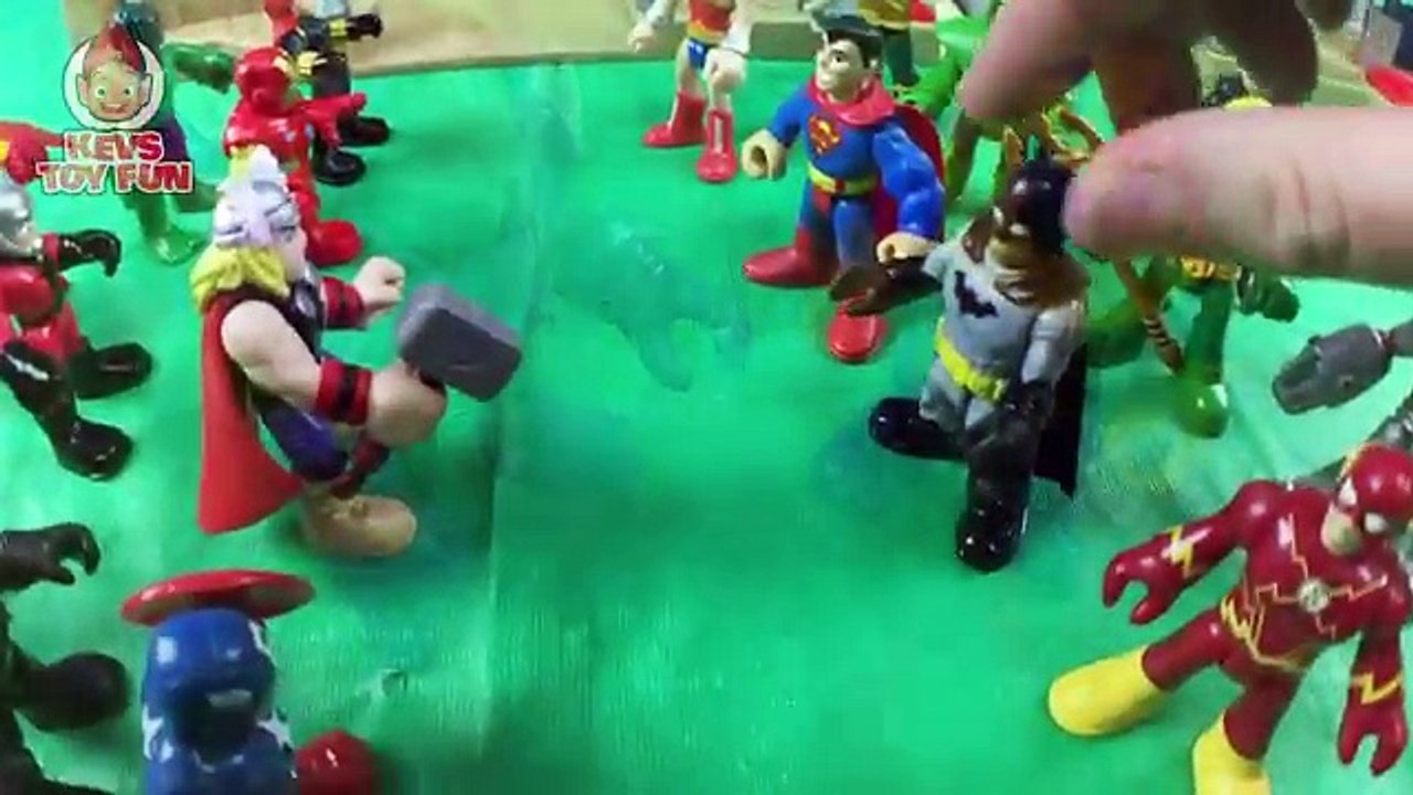 Superheroes Avengers Iron Man Hulk Captain America Battle Batman & Justice League Imaginext Toys