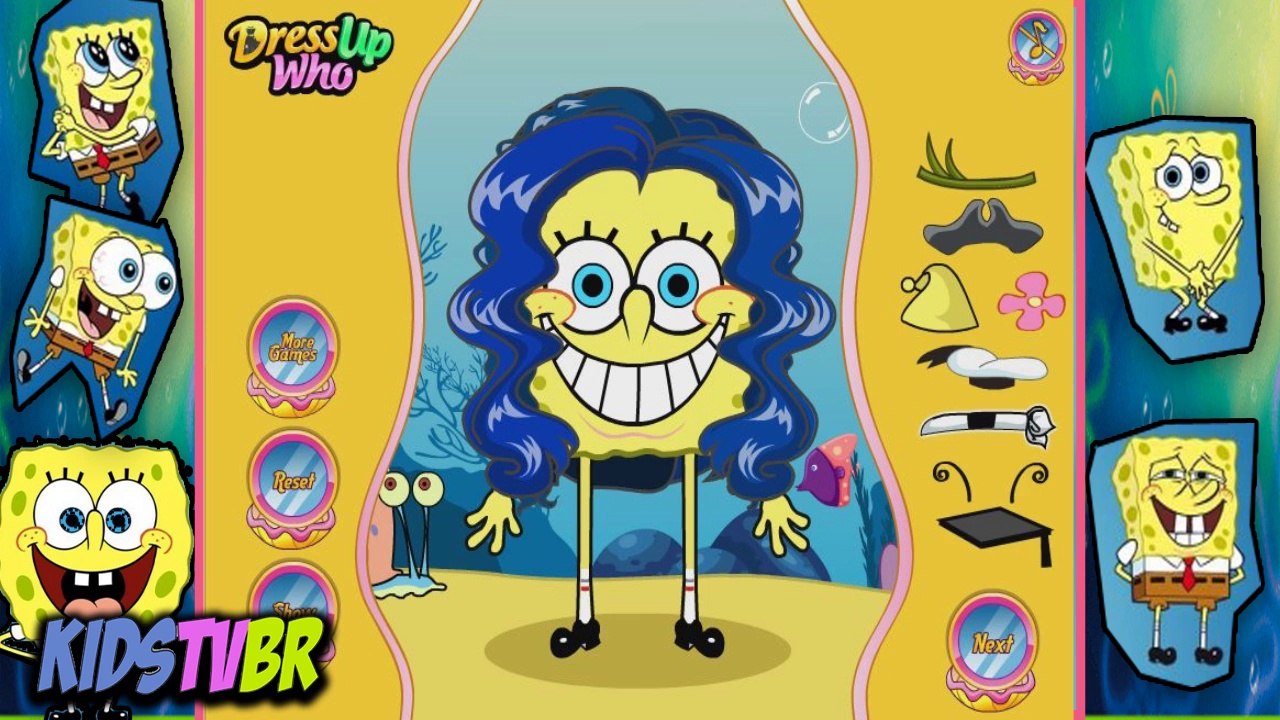 BOB ESPONJA MUDA O VISUAL | SPONGEBOB HAIRCUTS | JOGOS BOB ESPONJA | SPONGEBOB GAMES | KIDS TV BR