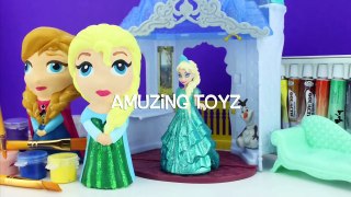 Painting FROZEN Disney Princess Elsa Figurine Doll Watercolor