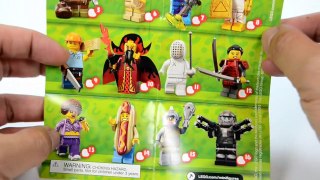 LEGO® Minifigures 71008 Series 13 Complete Collection w/ Hot Dog Guy & Samurai