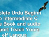 Complete Urdu Beginner to Intermediate Course Book and audio support Teach Yourself 3de0f07c