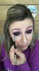 Purple Shimmer Eye Makeup Tutorial