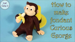 How to make fondant Curious George / Jak zrobić figurkę Ciekawskiego Georga