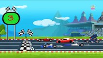 Sports Cars & Bikes Racing | Elearning Vehicles Names & Sounds for Kids - Baby Time
