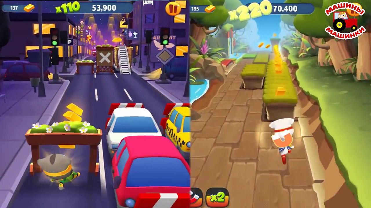 Говорящий Том за золотом. Игровой мультик про котят Мультфильмы для детей с машинками