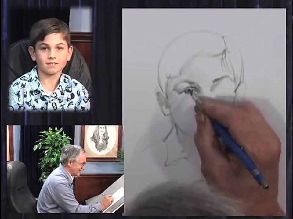 Pencil portrait in about 7 minutes