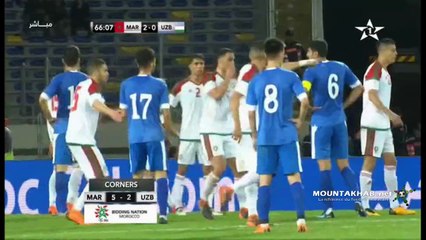 SOFIANE BOUFAL VS Uzbekistan تحركات سفيان بوفال ضد أزبكستان