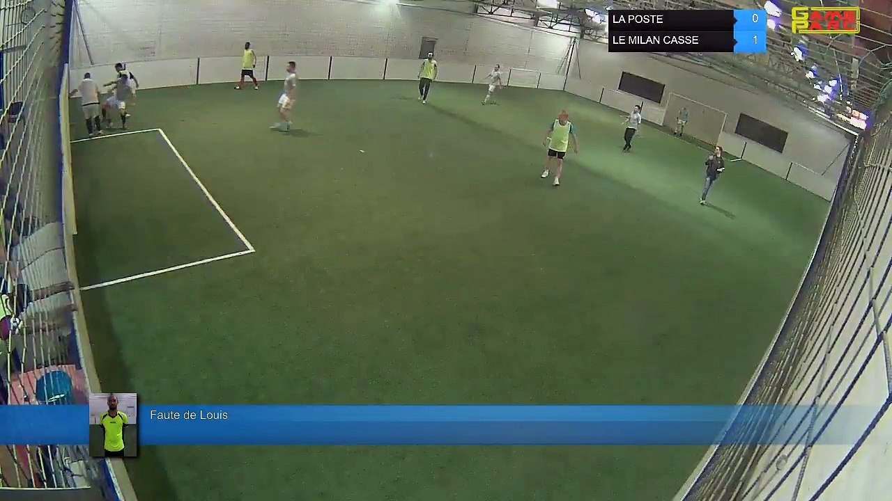 Faute de Louis - LA POSTE Vs LE MILAN CASSE - 27/03/18 21:00 - LIGUE 3 - Poitiers Game Parc