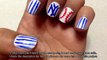 How To Create Simple and Easy NY Yankees Nails - DIY Beauty Tutorial - Guidecentral