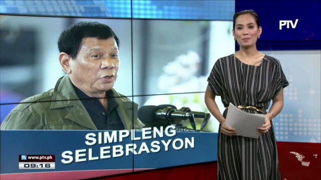 Pagdiriwang ng kaarawan ni Pres. Duterte, magiging simple lang