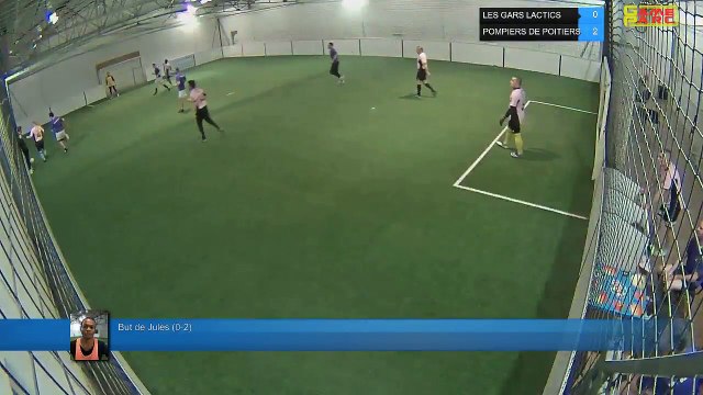 But de Jules (0-2) - LES GARS LACTICS Vs POMPIERS DE POITIERS - 27/03/18 20:00 - LIGUE 1