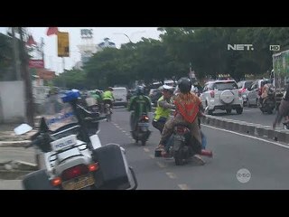 Download Video: Takut Ditilang Pengendara Ini Hampir Menabrak Petugas