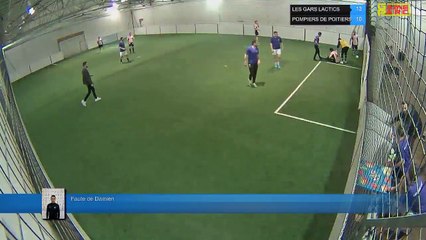 Faute de Damien - LES GARS LACTICS Vs POMPIERS DE POITIERS - 27/03/18 20:00 - LIGUE 1