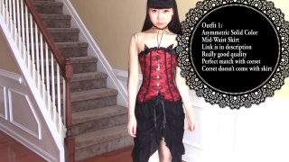 Modelling Dark & Gorgeous Gothic Halloween Inspired Outfits/Costumes + more Fashion Styles | Tidebuy
