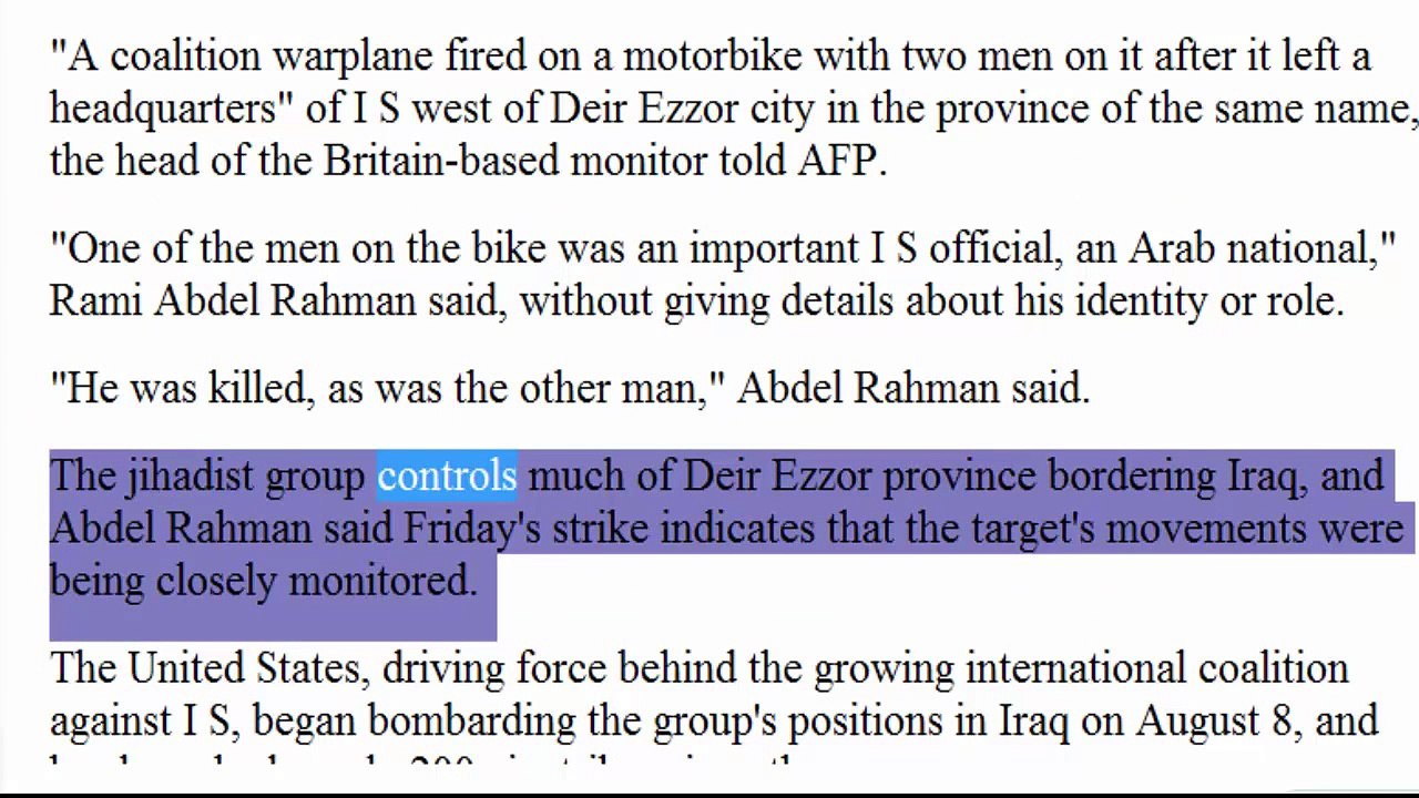 [MP4 720p] US airstrike kills ISIS ISIL IS Islamic State senior jihadist in Syria