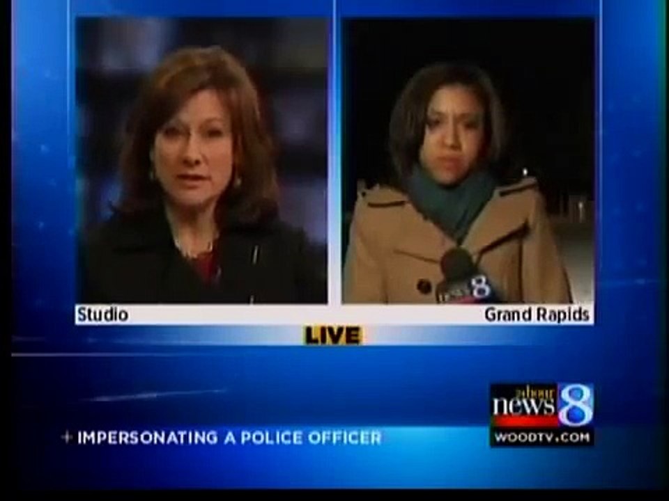 Guard arrested for impersonating cop