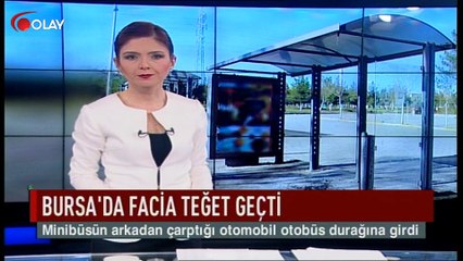 Bursa'da facia teğet geçti
