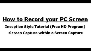 How to Record Your PC Screen for Free (in HD)