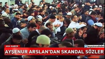 Ayşenur Arslan'a halktan tepki