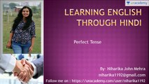 LearnEnglish through Hindi: Perfect Tenses (SSC CGL/CHSL, Bank PO, UPSC/IAS, Railways)