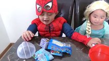 FROZEN ELSA GUMMY CANDIES | SPIDERMAN GIANT LOLLIPOPS | SURPRISE EGGS TOYS