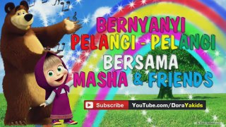 Lagu Pelangi - Pelangi With Masha and The Bear Singing & Dance | Lagu Anak Indonesia Populer