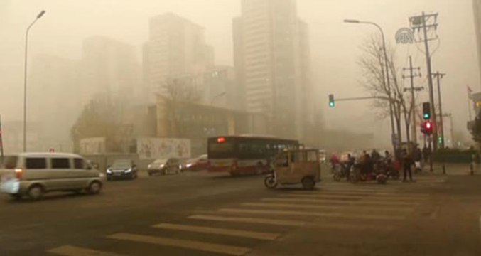 Çin'de Hava Kirliliği Tehlikeli Boyutlara Ulaştı