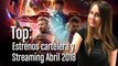 Estrenos de cine, Netflix, HBO y Prime Video para abril 2018