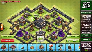 Clash of clans | TOWN HALL 7 (TH7) 3 AIR DEFENSE WAR/PUSHING BASE 2016 NEW UPDATE!