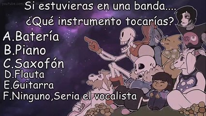 ¿Cual personaje de UNDERTALE eres?