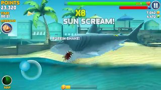 Megalodon vs Submarine - Hungry Shark Evolution Epic New Update Gameplay 2016