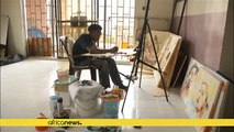 Meet the Nigerian artist Ekene Ngige,using coffee to produce stunning artworks