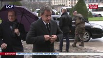 Arrivée de Nicolas Sarkozy aux Invalides