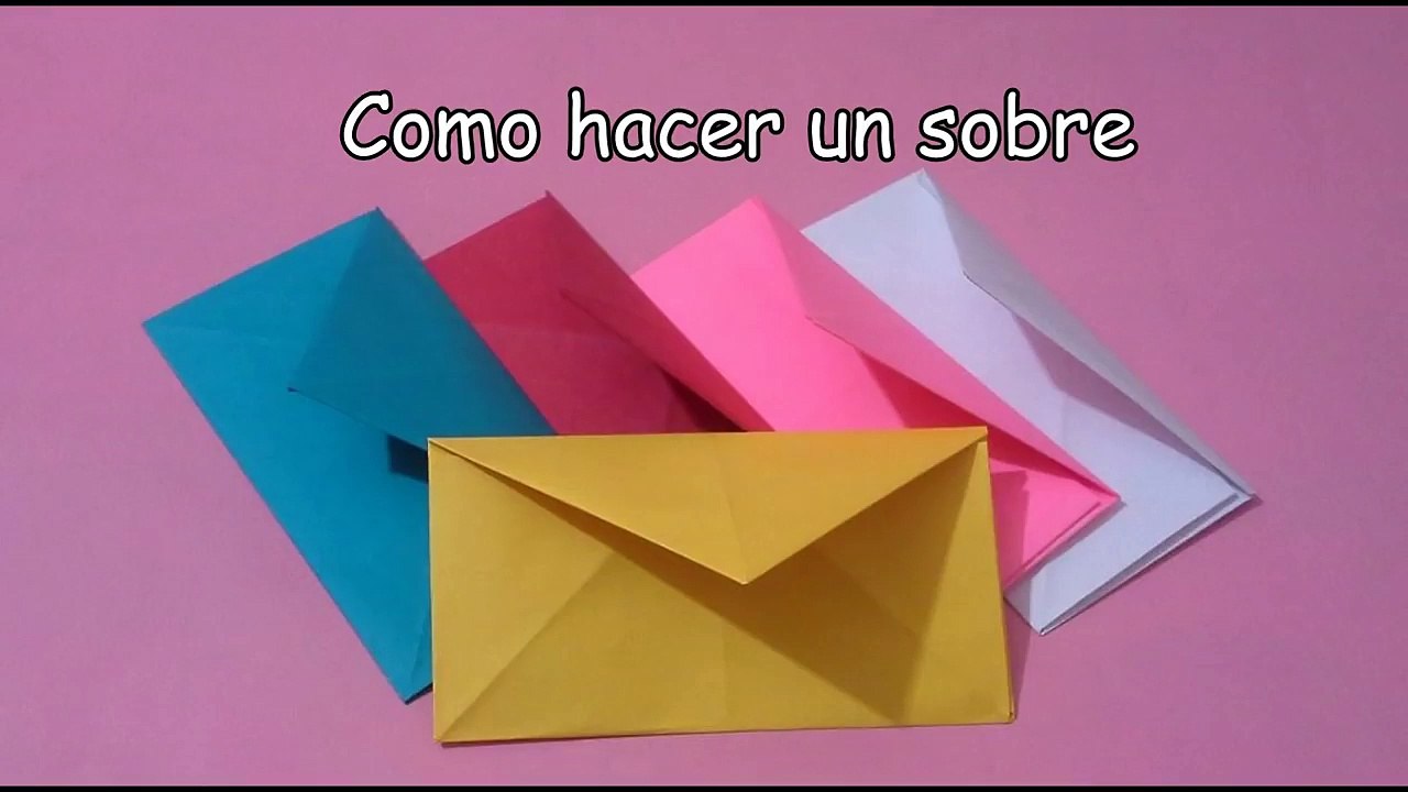 Como hacer un sobre -El Mundo de MyG