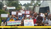Australian protesters want refugees and asylum seekers on the Manus Island with them