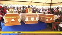 Odinga attends burial of protests victims