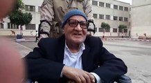. مسن من حرب أكتوبر  يدلى بصوته على كرسى متحرك بمصر الجديدة