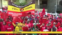 South African unions march against 'endemic' corruption under Zuma