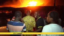 Fire burns down main market in north of Ivorian capital Abidjan