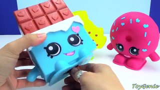 Shopkins Piggy Banks with Cheeky Chocolate, Kooky Cookie, and Dlish Donut