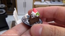 Mini food #118 『Gateau chocolate ガトーショコラ』How to make Miniature food (edible) Tiny food ASMR ミニチュア料理
