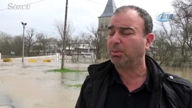 Edirne’de taşkın riski devam ediyor