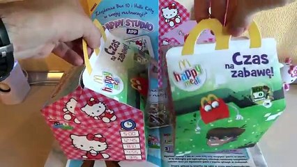 new Hello Kitty Digital Watch Complete Set in Happy Meal McDonalds Europe Unboxing