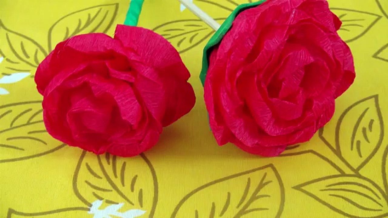 Rosa de Papel Crepom - DIY