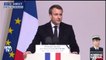 Hommage à Arnaud Beltrame: "Je le dis à cette jeunesse de France qui cherche sa voie, qui redoute l'avenir (...) l'absolu est là devant nous. Il n'est pas dans les errances fanatiques"