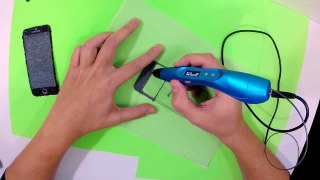 Desenhando Iphone 6 Com Caneta 3D - 3D Pen Scribbler DIY