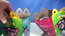 McDonalds 2016 Talking Tom (Complete Set) Happy Meal Kids Fast Food Toys Review