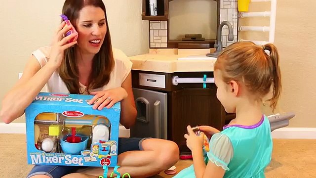 Melissa & Doug Make A Cake Mixer Set Pretend Play in Our Kitchen