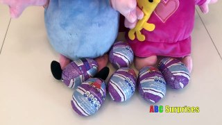 PEPPA PIG Surprise Toys Egg Collection Bashing And Open Chocolate Surprise Eggs Fun for Kids